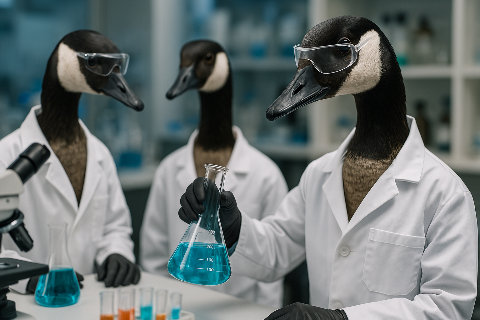 GOOSEFORCE | Vraies. Fausses. Oies de l'espace. 2 Lab Geese