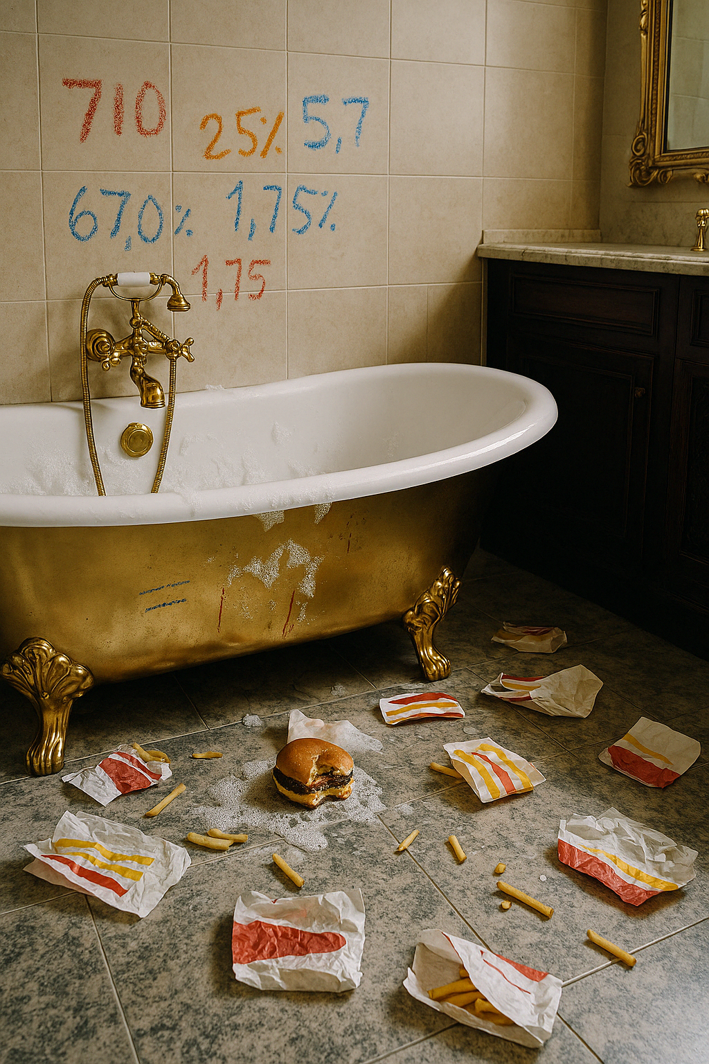 Really Real Fake Stuff: Archives 1 Burger bathtub crisis