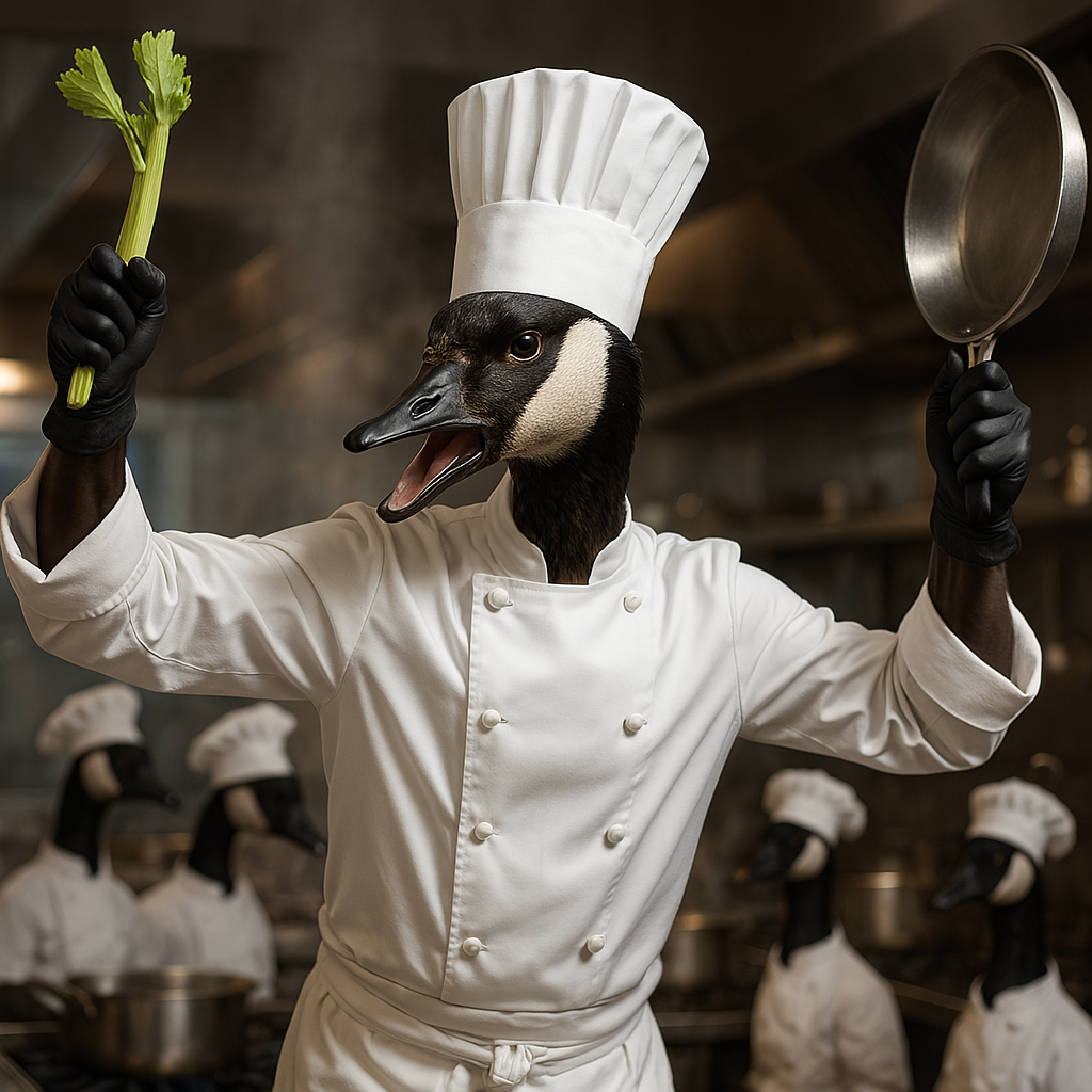 Goose Galley 7 Chef de Plume Enraged with Celery